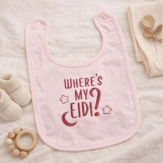 Wheres My Eidi?! Baby Bib