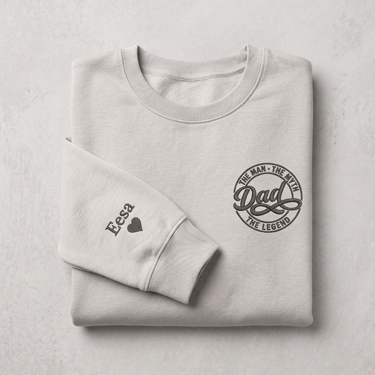 Personalised Dad Myth Legend Father's Day Sweatshirt
