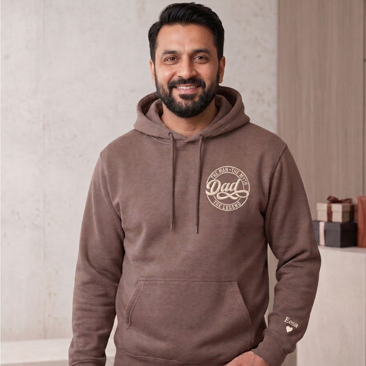 Personalised Dad Myth Legend Father's Day Hoodie