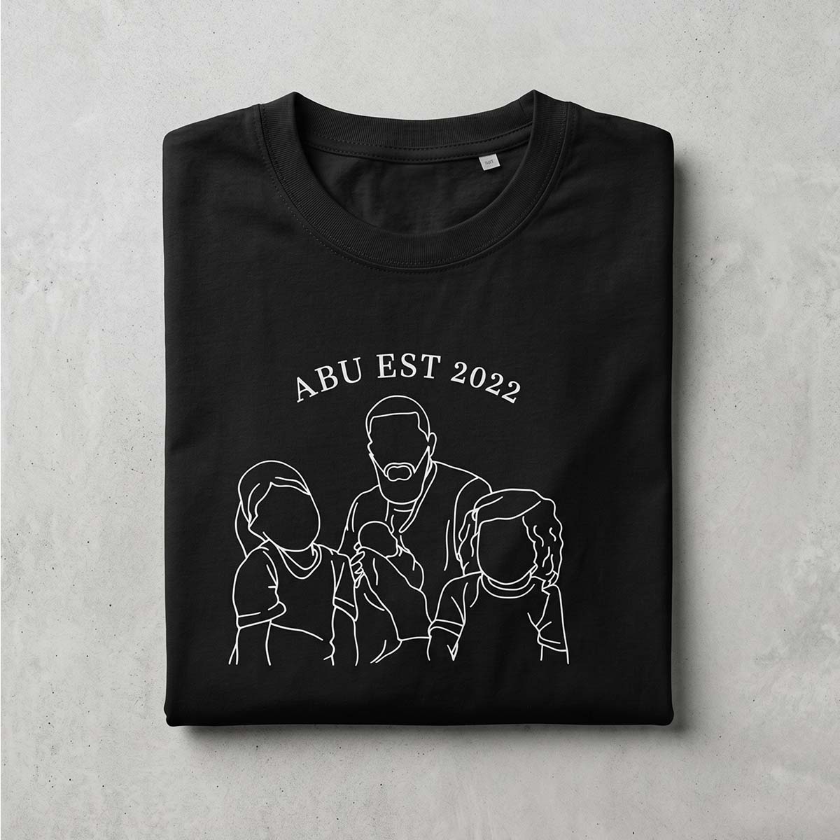 Personalised Family Portrait - Fathers Day Sweatshirt