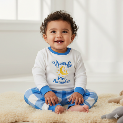 My First Ramadan Kids Checkered Pyjama Set