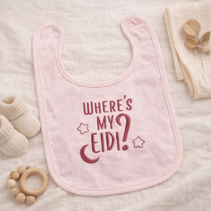 Wheres My Eidi?! Baby Bib