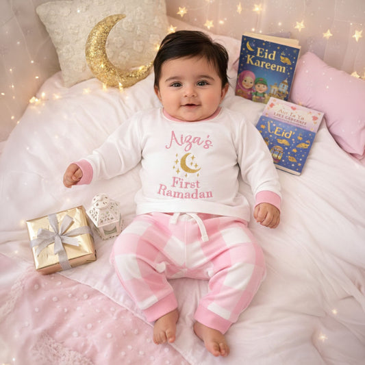 My First Ramadan Kids Checkered Pyjama Set