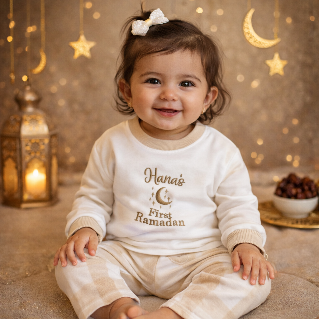 My First Ramadan Kids Checkered Pyjama Set