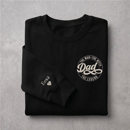 Personalised Dad Myth Legend Father's Day Sweatshirt