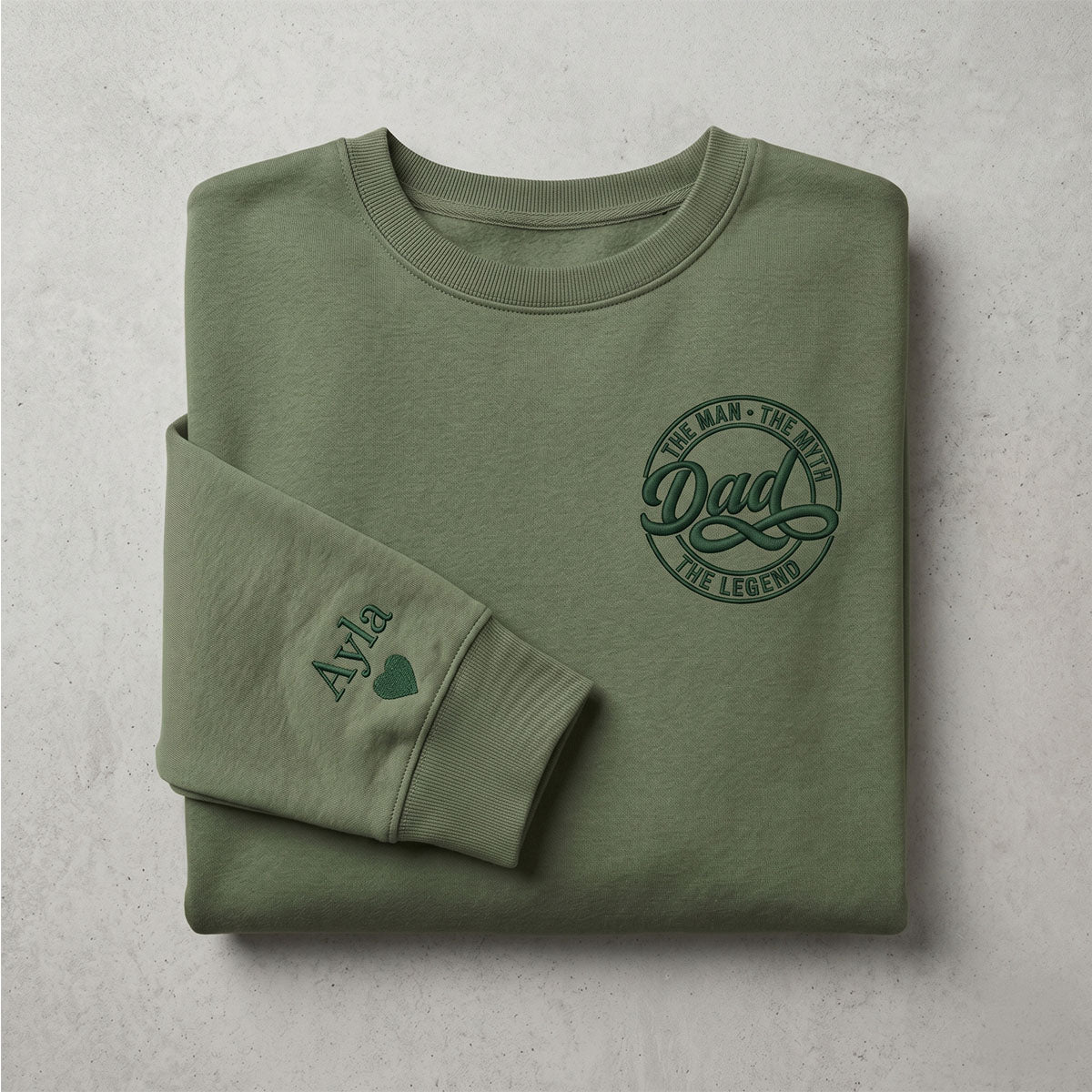 Personalised Dad Myth Legend Father's Day Sweatshirt