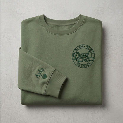 Personalised Dad Myth Legend Father's Day Sweatshirt