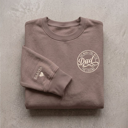 Personalised Dad Myth Legend Father's Day Sweatshirt