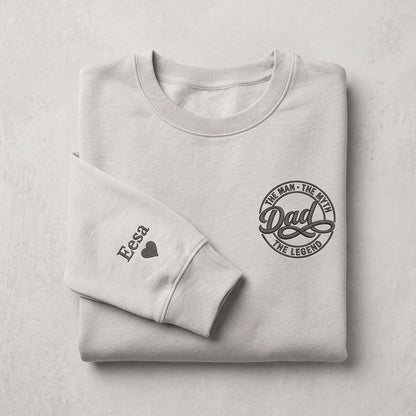 Personalised Dad Myth Legend Father's Day Sweatshirt