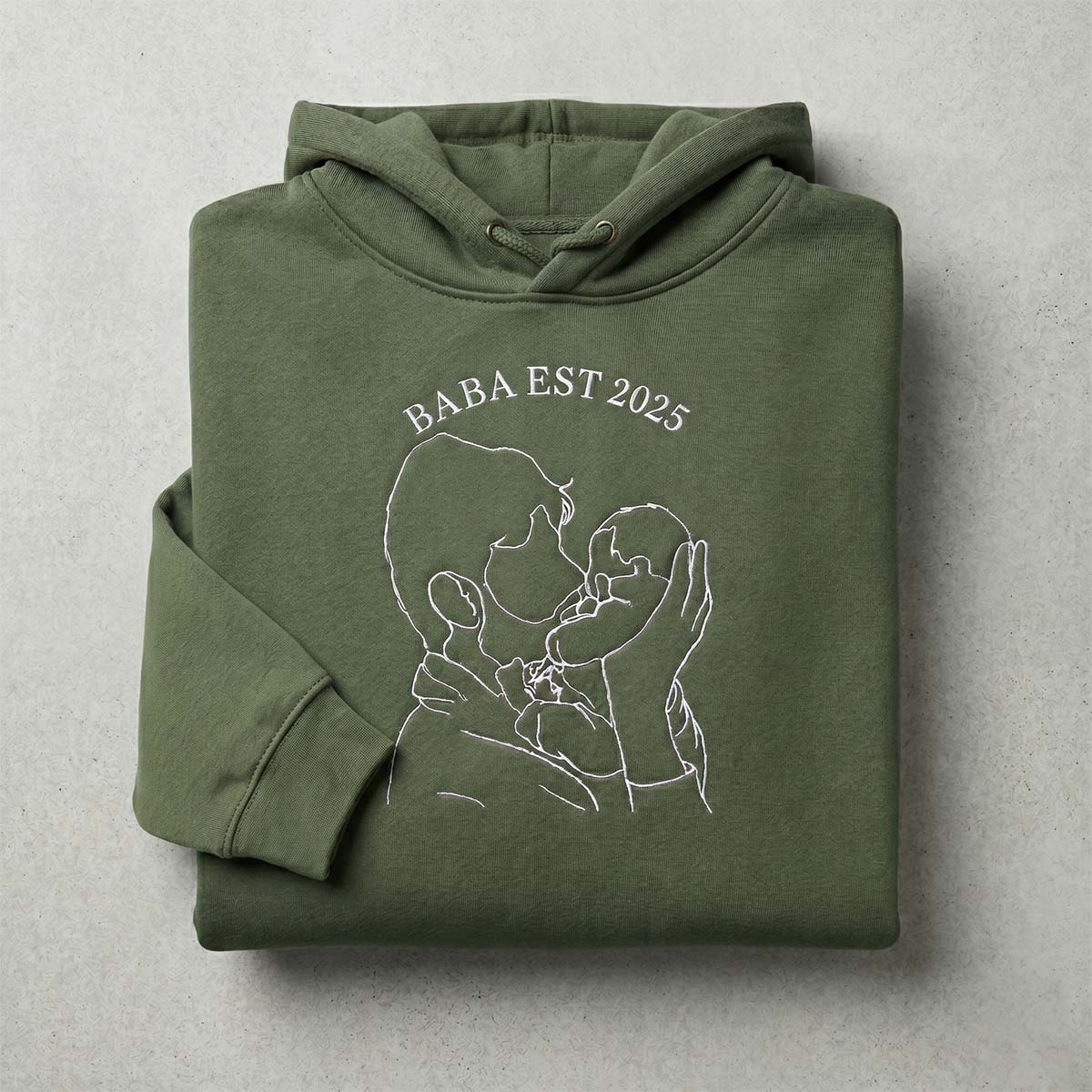 Personalised Family Portrait - Fathers Day Hoodie