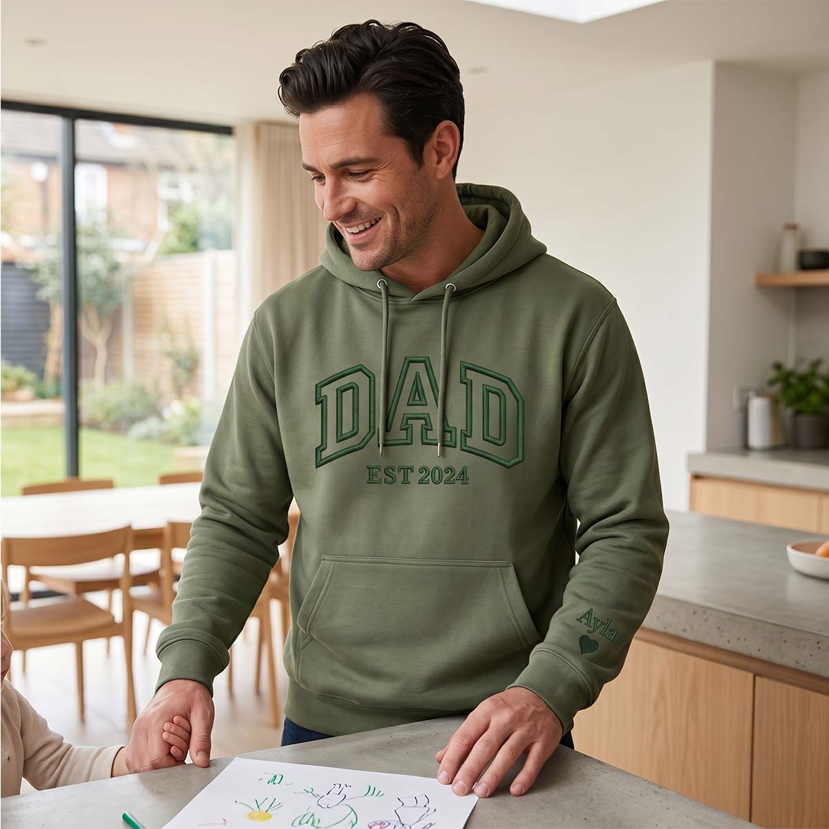 Personalised Dad Est Father’s Day Hoodie