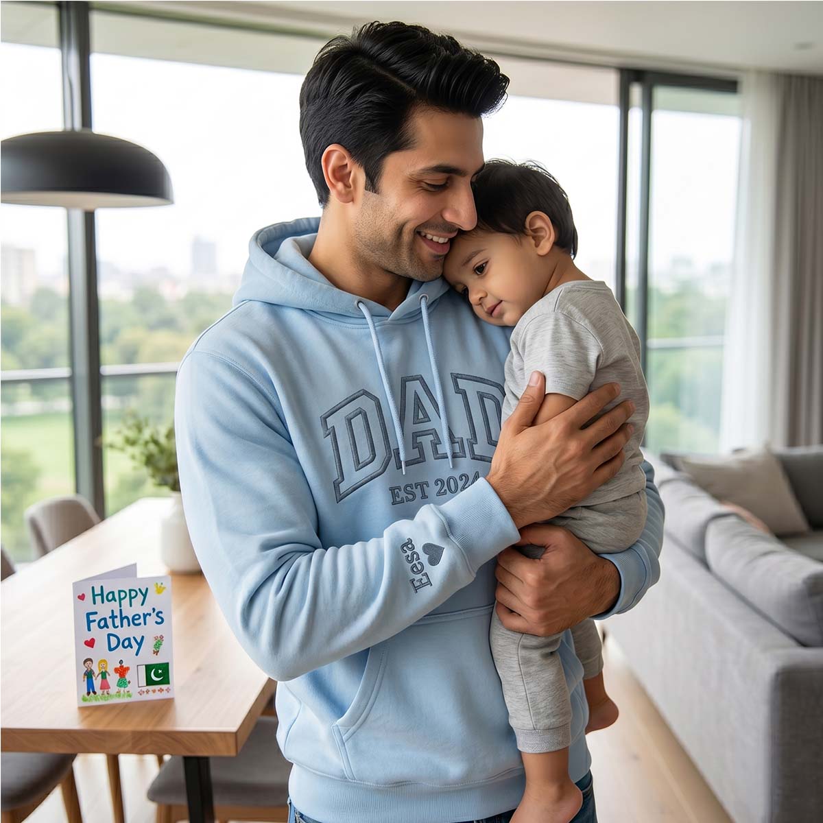 Personalised Dad Est Father’s Day Hoodie