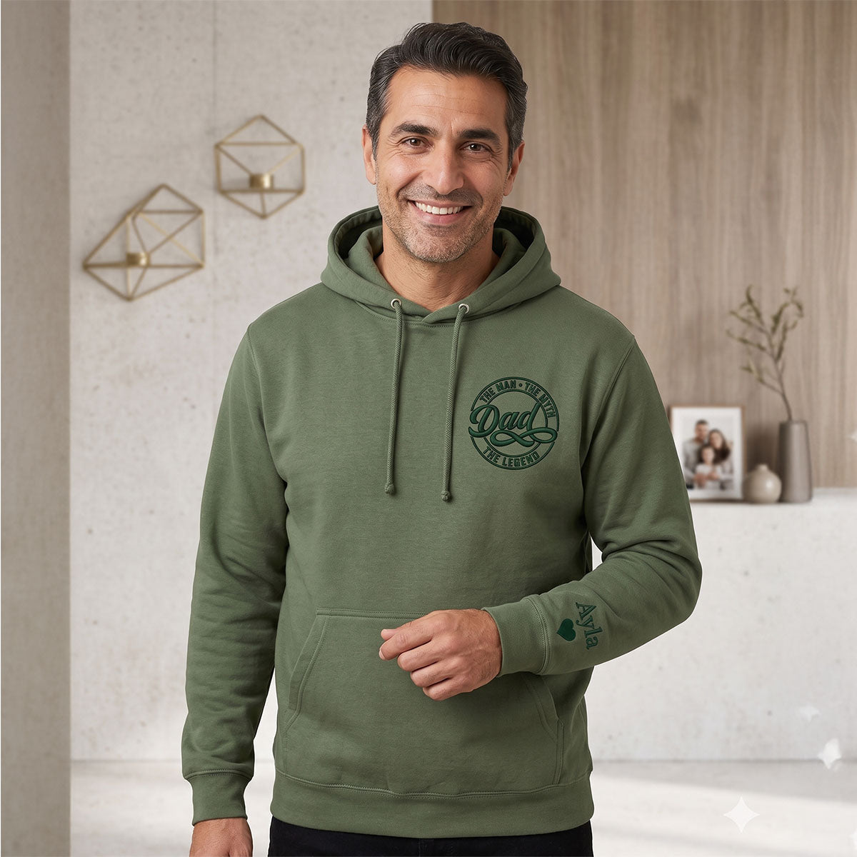 Personalised Dad Myth Legend Father's Day Hoodie