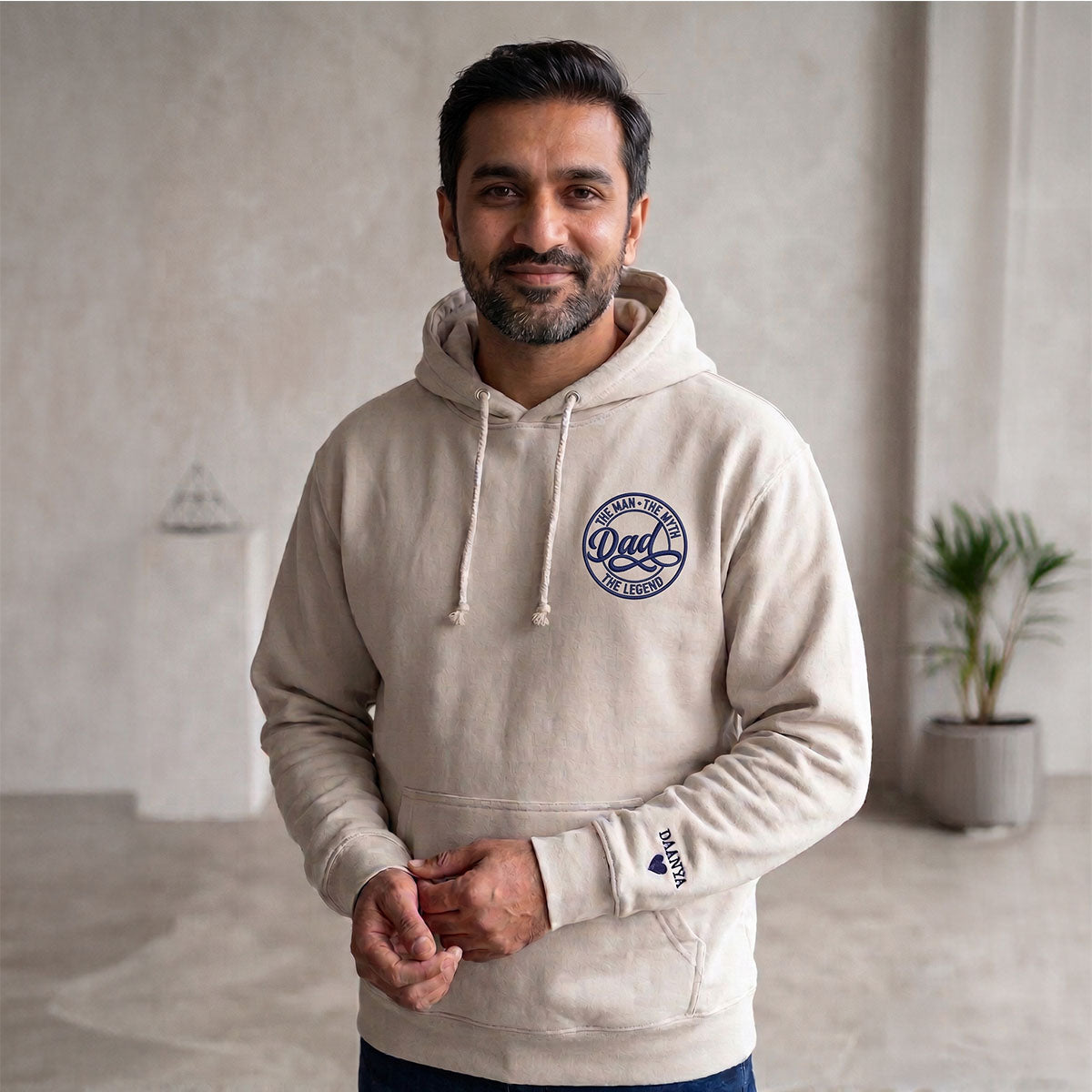 Personalised Dad Myth Legend Father's Day Hoodie