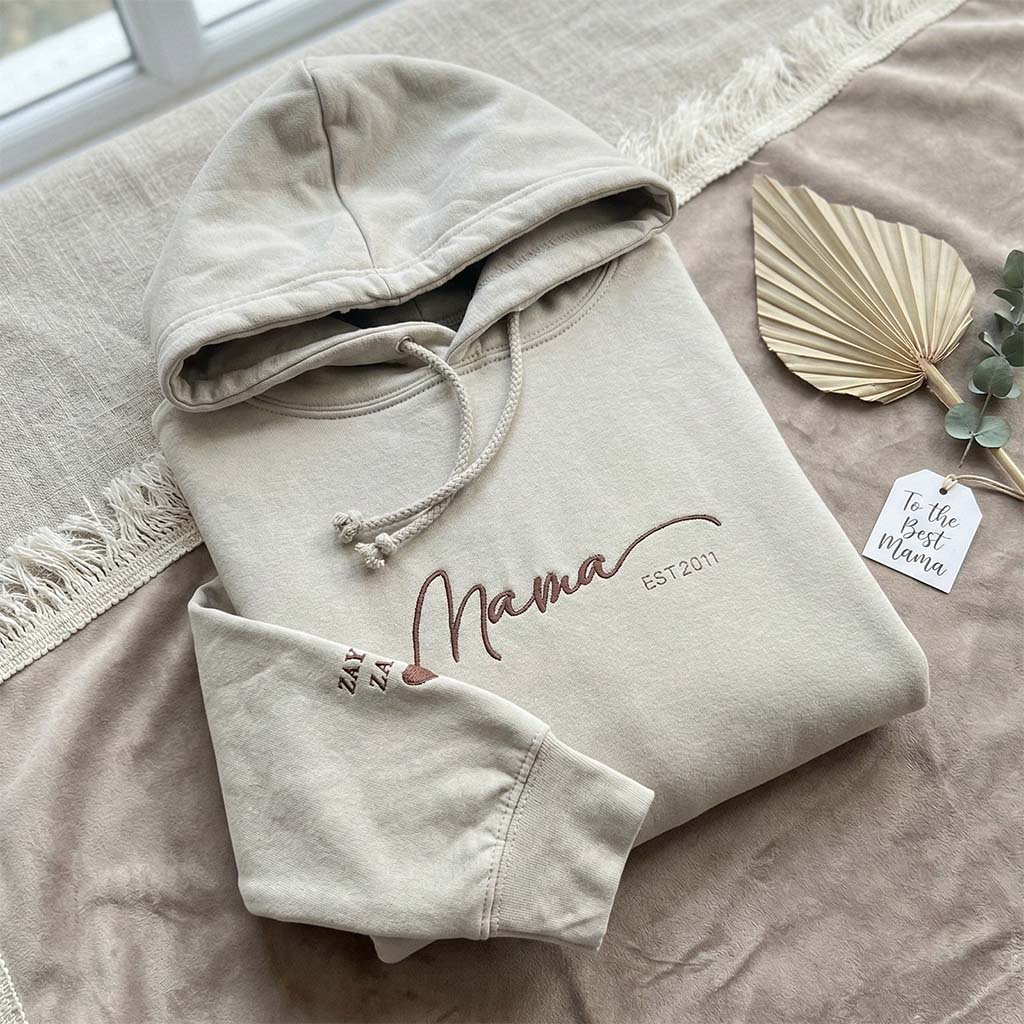 Mama Est Mothers Day Hoodie