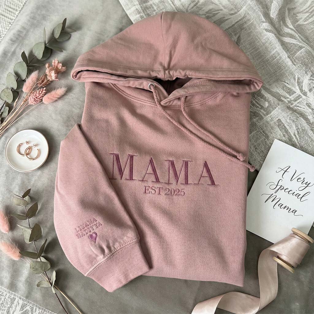 Mama Est Mothers Day Hoodie