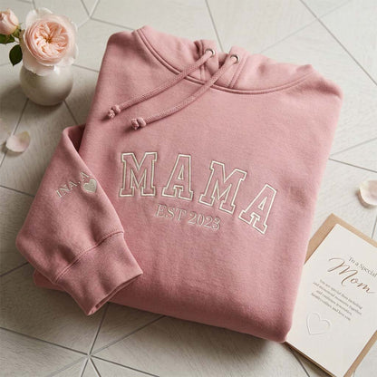Mama Est Mothers Day Hoodie