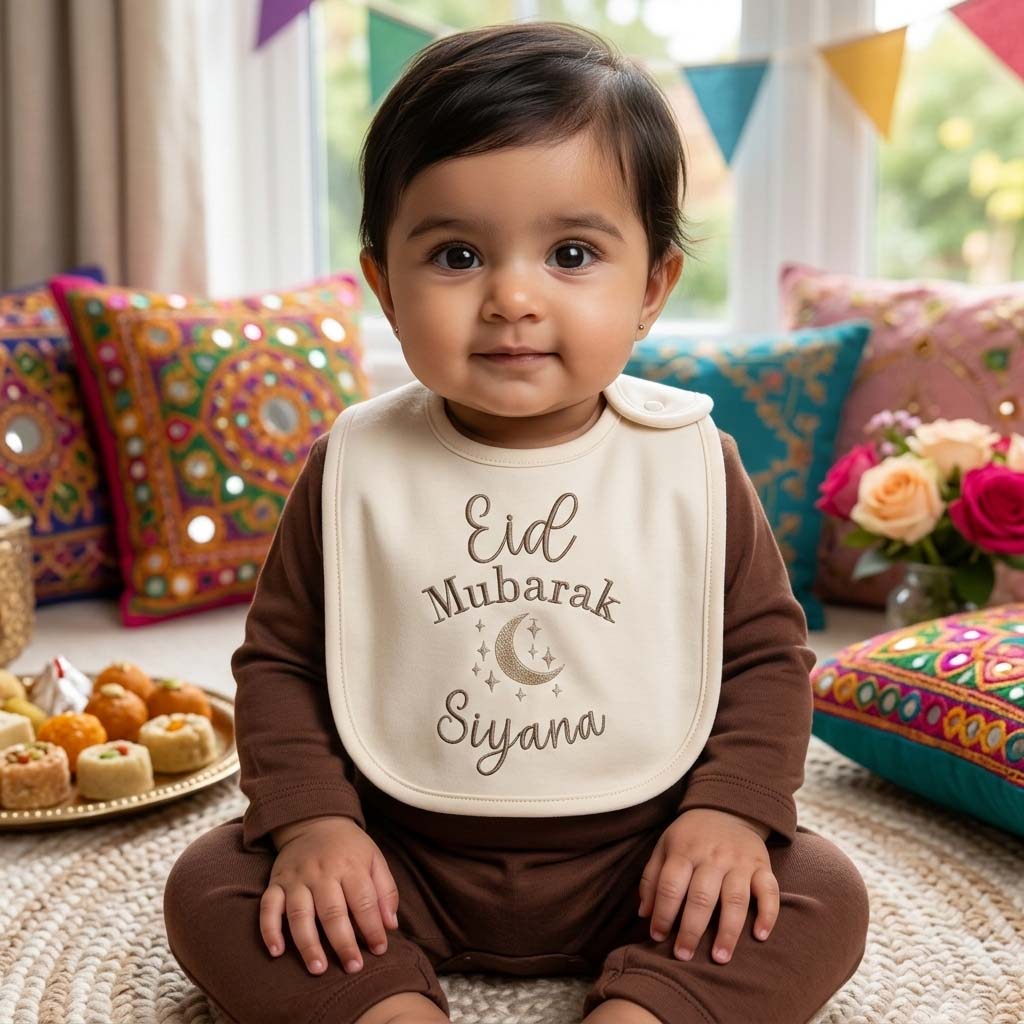 Eid Mubarak Baby Bib