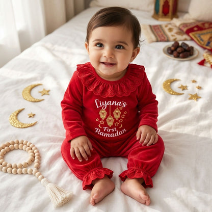 My First Ramadan Girls Frill Pyjama Set