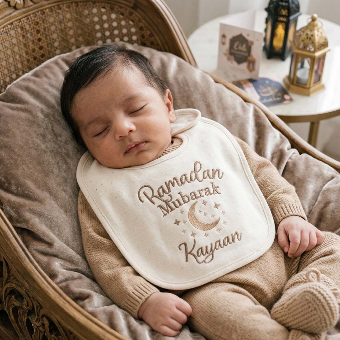 Ramadan Mubarak Baby Bib