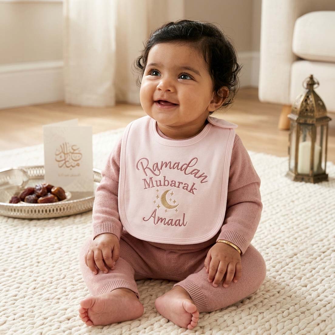 Ramadan Mubarak Baby Bib